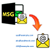 extract email address from msg in bulk